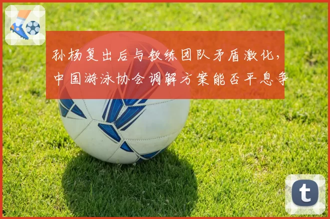 孙杨复出后与教练团队矛盾激化，中国游泳协会调解方案能否平息争议？