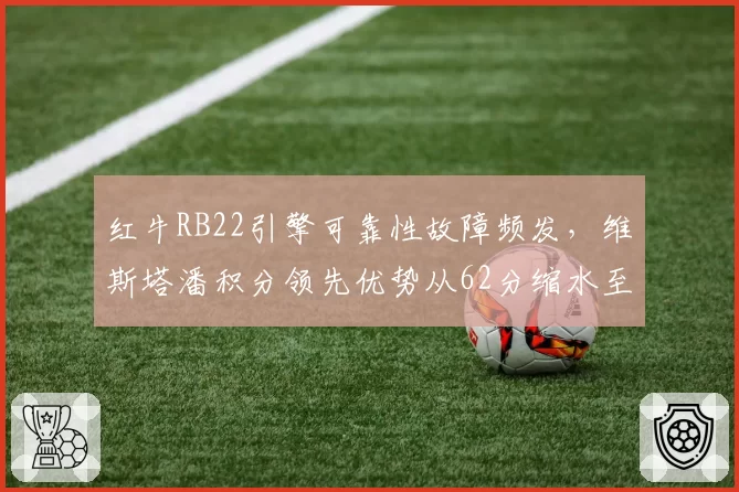 红牛RB22引擎可靠性故障频发,维斯塔潘积分领先优势从62分缩水至15分 vs 法拉利动力单元零故障,勒克莱尔低调追赶
